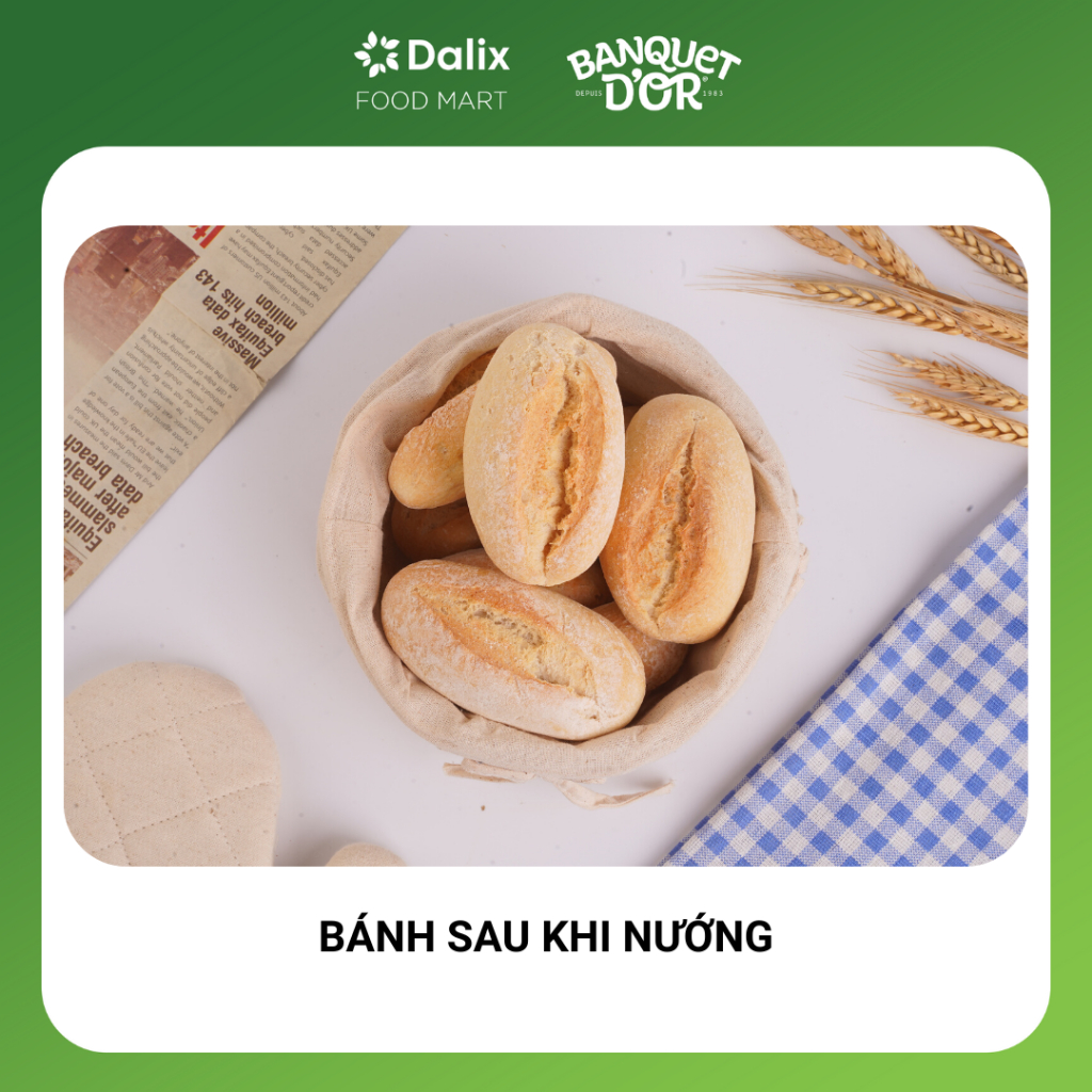 BÁNH MÌ PHÁP MINI - 240 g  Nhập Khẩu - Nướng nồi chiên không dầu hoặc lò nướng