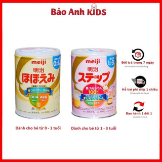 Lon sữa bột meiji nội địa nhật bản hộp 800g