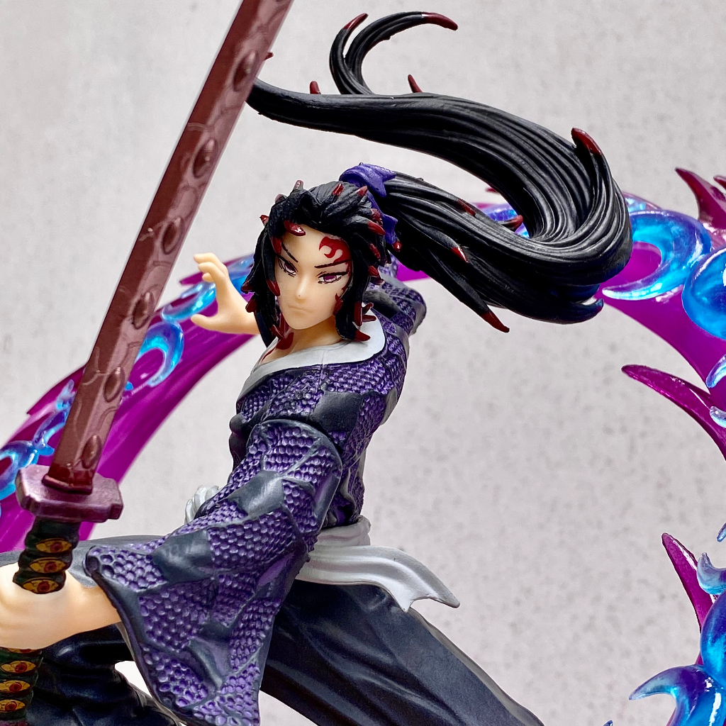 Mô hình thượng huyền nhất Kukoshibo có LED - Kokushibo cao 22cm - Mô hình kimetsu no yaiba - thượng huyền nhất