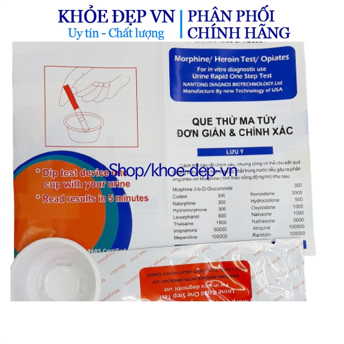 Que Thử HIV - Test Thử Nhanh HIV Tại Nhà FASTEP MỸ STRIP HIV RAPID TEST