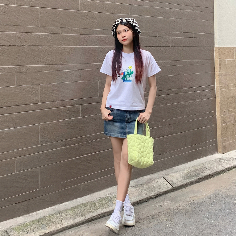 Áo thun Baby Tee nữ form vừa tay ngắn hình hoa "Youth Flowers Door" 250gsm Local Brand | Youth Power