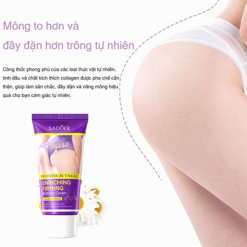 Kem nâng mông SADOER enriching firming 60g Mông đầy đặn, nâng và săn chắc mông