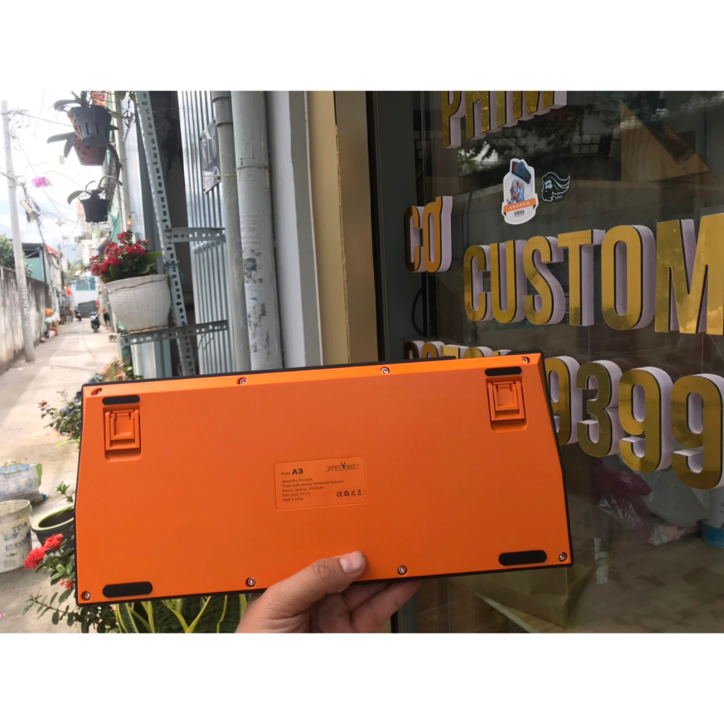 Kit bàn phím Jamesdonkey A3 Đã Full Mod , mạch xuôi, Gasket mount, 3 mode kết nối, Led RGB, pin 3000mAh