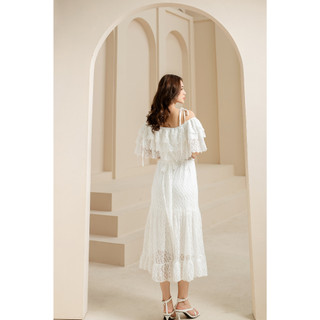Đầm maxi ren lửng trễ vai mới nhất
