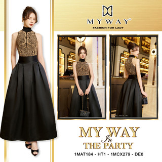 Set áo thun co giãn không tay ôm body cổ lọ chân váy xòe dáng dài 1mat184 - 1mcx279