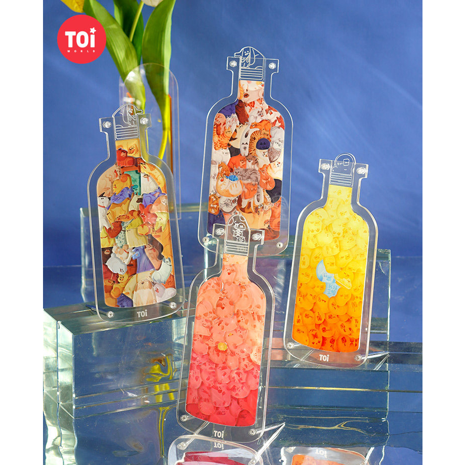 Bộ xếp hình PET IN BOTTLE chính hãng TOI nhiều mẫu phù hợp làm quà tặng, trang trí