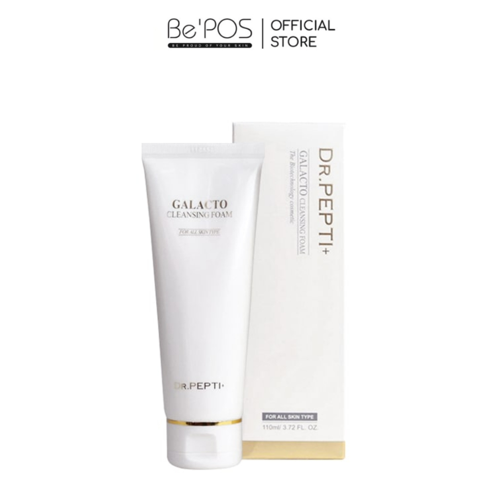 Sữa Rửa Mặt Dr.Pepti Galacto Cleansing Foam Dịu Nhẹ Chiết Xuất Cám Gạo Dành Cho Da Khô, Da Nhạy Cảm 110ml RM03