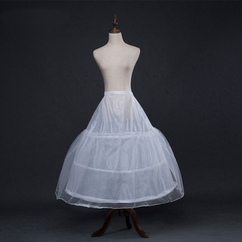 TV01-Q009_Tùng váy cô dâu, tùng phồng váy cưới 3 tầng phối lưới phồng