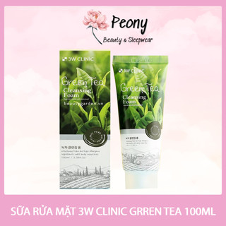 Sữa rửa mặt 3W Clinic Green Tea, Brown Rice 100ml (mẫu cũ)