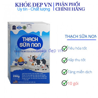 Thạch sữa non bổ sung vitamin, tốt cho hệ tiêu hóa, tăng sức đề kháng – 10 gói x 25 gam