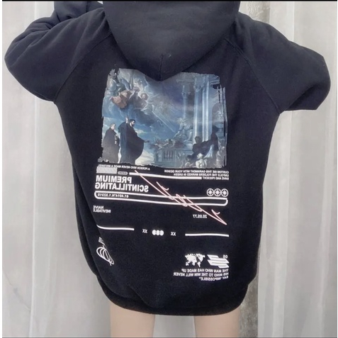 Áo Hoodie Nỉ Bông IMPOSSIBLE In Hình Sau Lưng Form Rộng Unisex Cho Nam Nữ