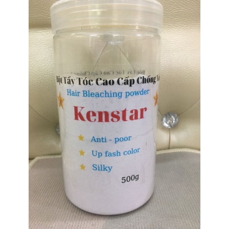 Bột tẩy tóc kenstar màu tím khử vàng lên trắng nhanh 500g chống xót