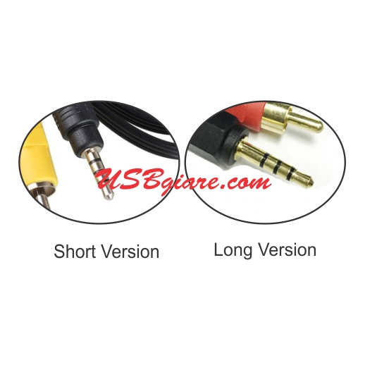 CÁP CHO TV BOX JACK 3.5MM RA AV 3RCA 1.5M ĐẦU DÀI CHÂN THẲNG