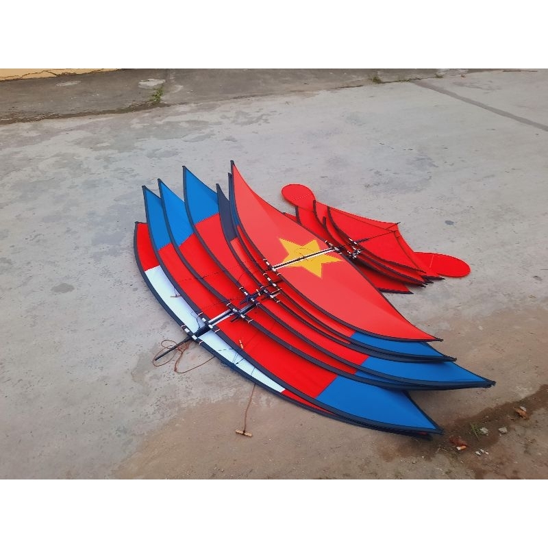Diều 2m lắp ghép sao vàng tặng dây 150m Có Bảo Hành