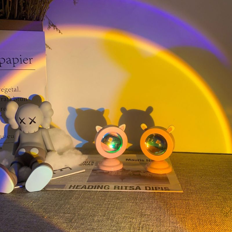 Đèn chiếu sống ảo hoàng hôn hình thỏ,,,