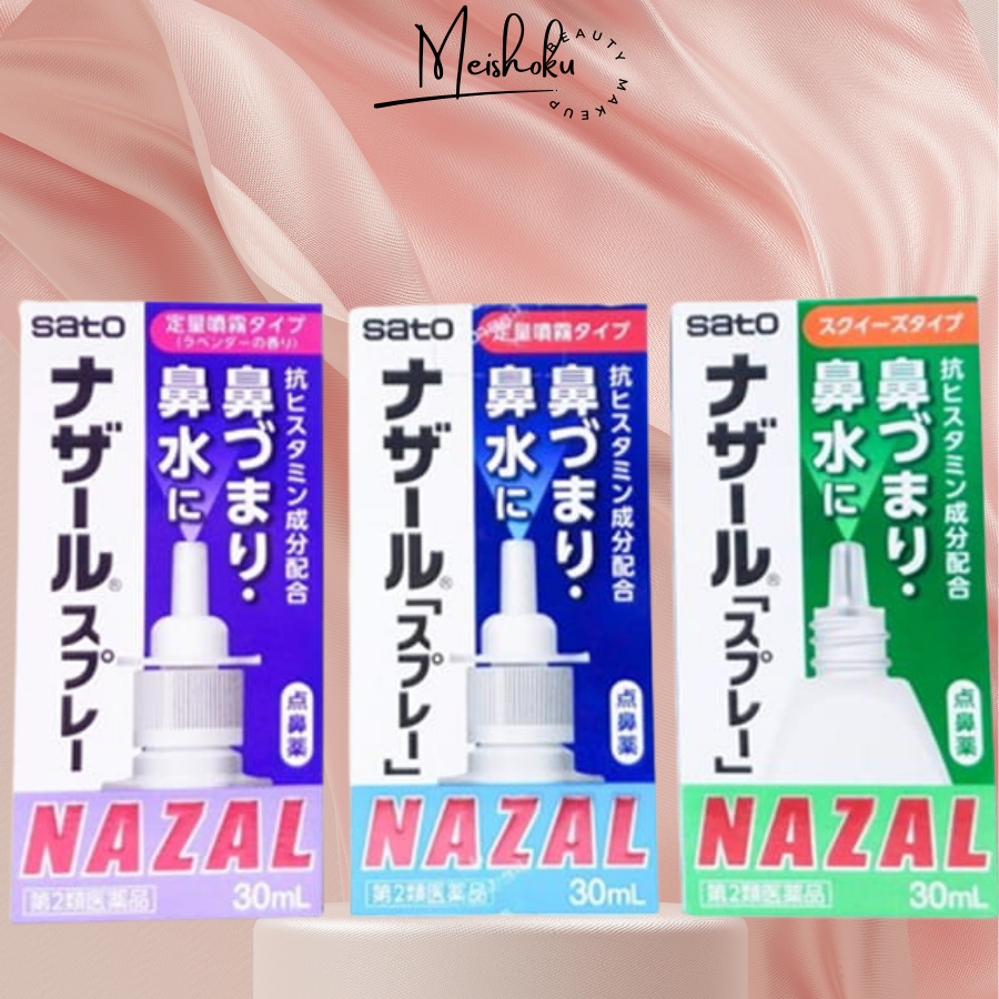 Xịt Nazal 30ml hàng Nhật nội địa xịt oải hương xịt nhỏ giọt Nazal meishoku