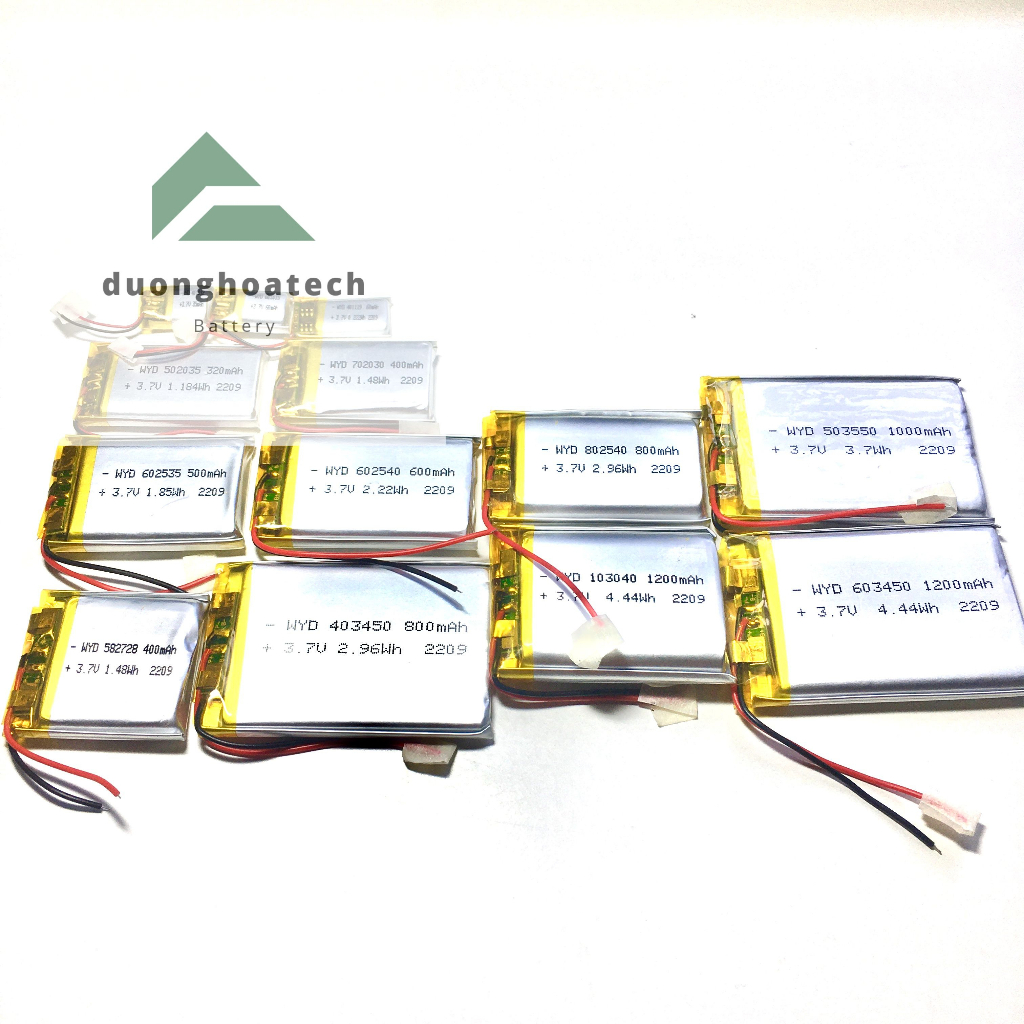 Pin Li-Po Lithium Polymer 3.7V Dung Lượng 3000mAh 9x30x90mm Dùng Cho Tai Nghe Bluetooth Và Thiết Bị Điện Tử