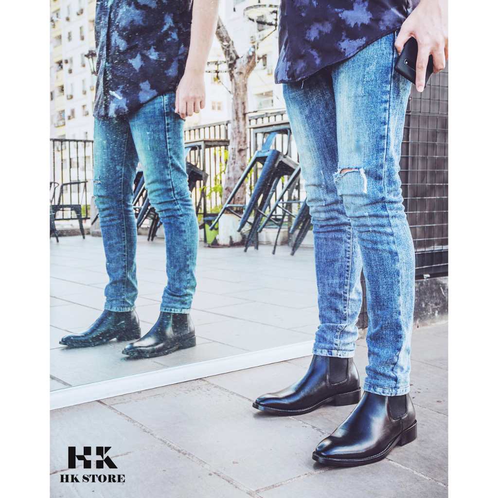 GIÀY CHELSEA BOOTS CHÍNH HÃNG - da bò cao cấp êm chân - kiểu dáng san xịn hợp thời trang - hàng hottrend hiện nay
