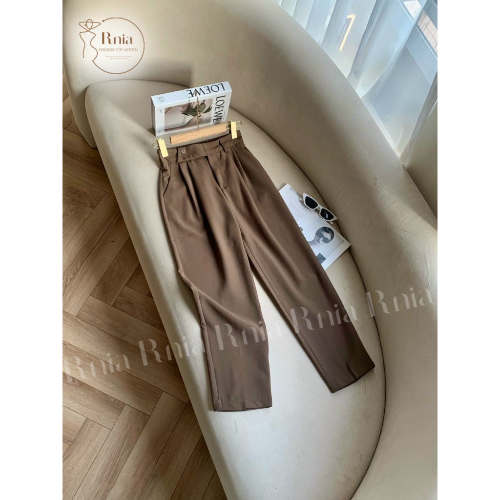 Quần Nữ Dáng Baggy Cạp Chun Sau RNIA Q23102