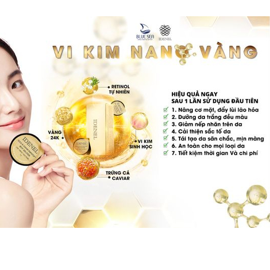 Mua Vi Kim Vàng IDENEL Gold & Caviar – Spot Solution vi kim Raphitox và ...