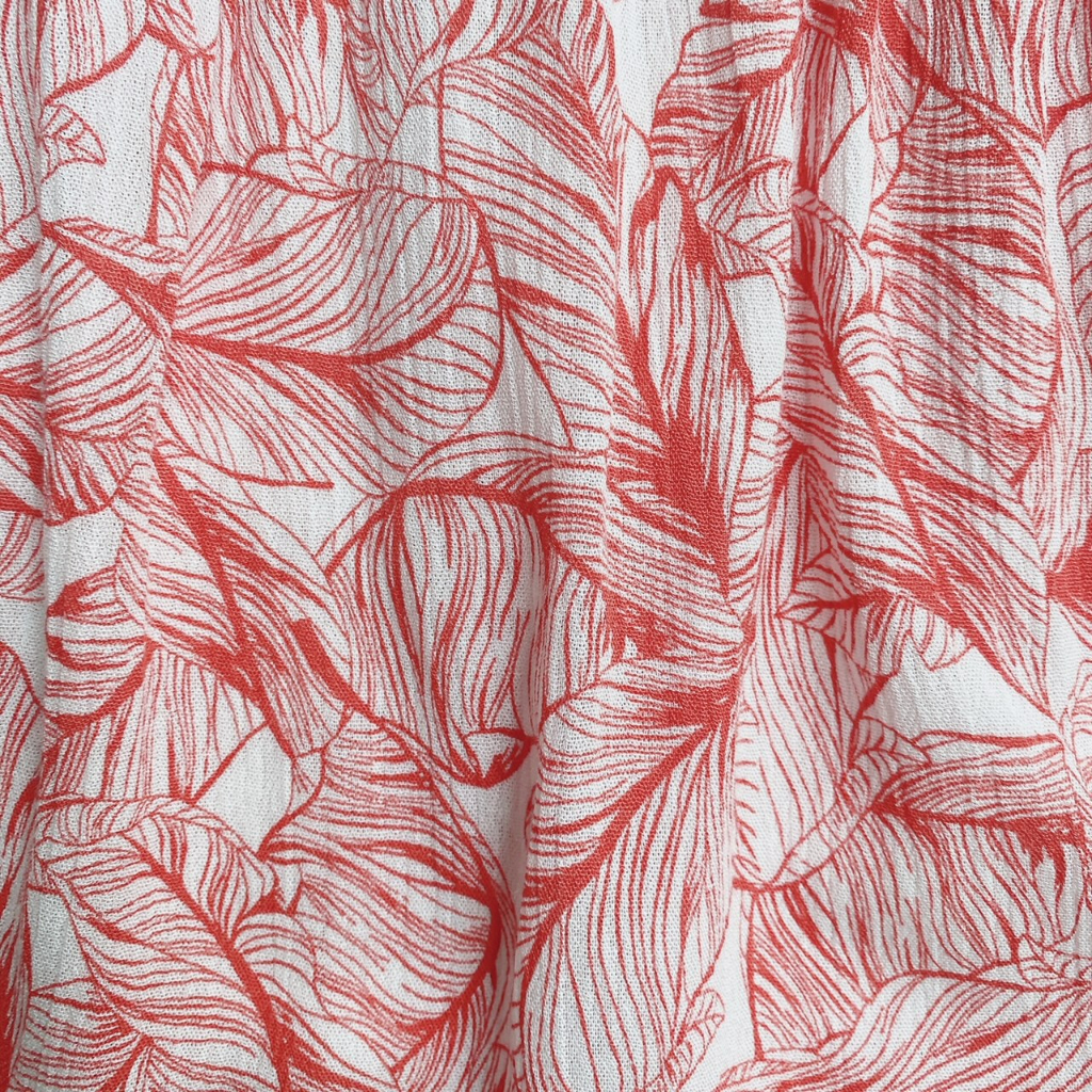 Đầm bé gái nơ eo họa tiết Paris và lá cam