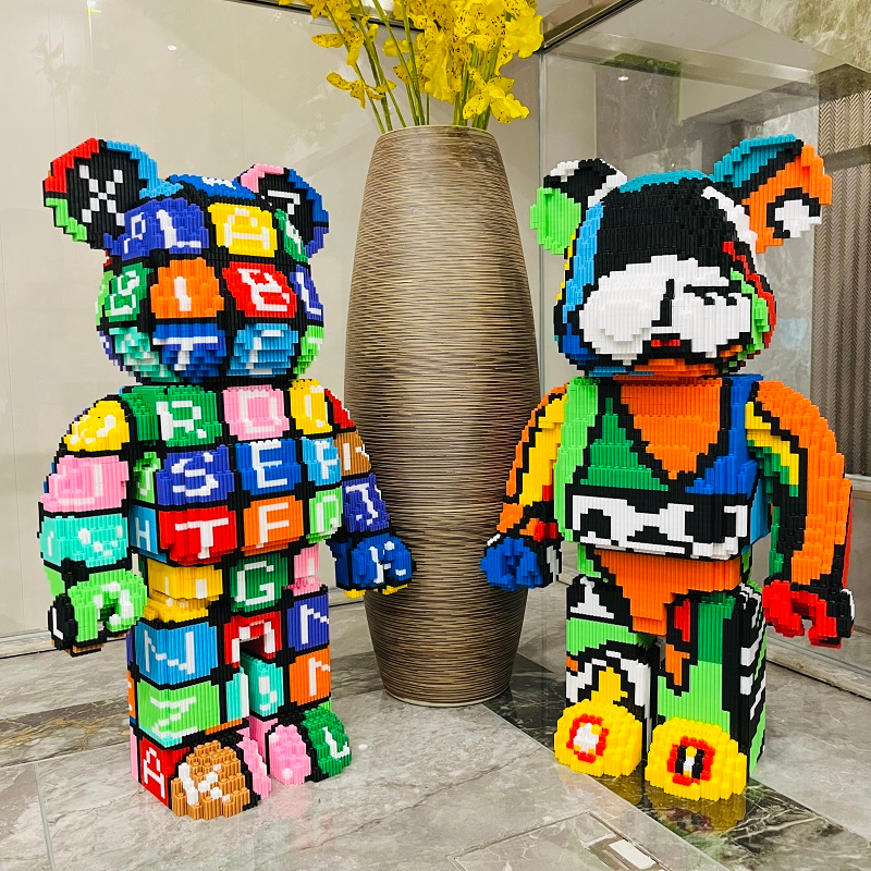 Bộ Xếp Hình lắp ráp 3d Gấu Bearbrick Big Size Siêu Hot