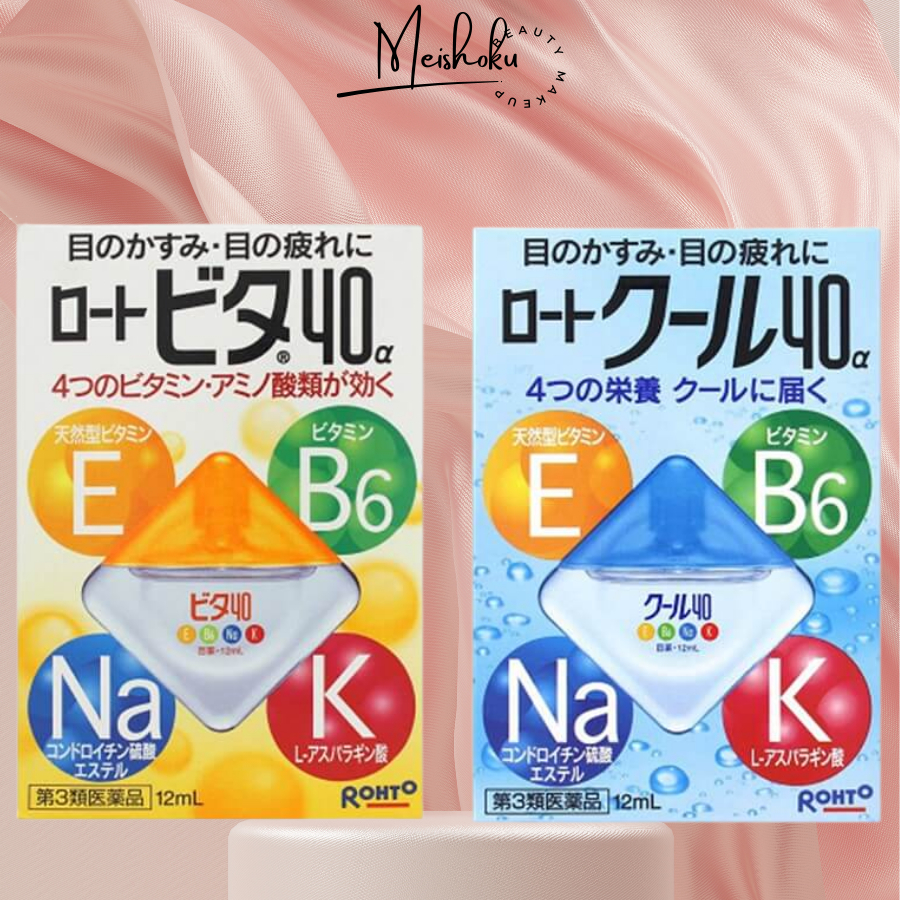 Nước nhỏ mắt Rohto Vita 40 Bổ Sung Vitamin 12ml hàng Nhật nội địa meishoku
