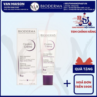 Kem dưỡng phục hồi da bị tổn thương Bioderma cicabio creme 40ml