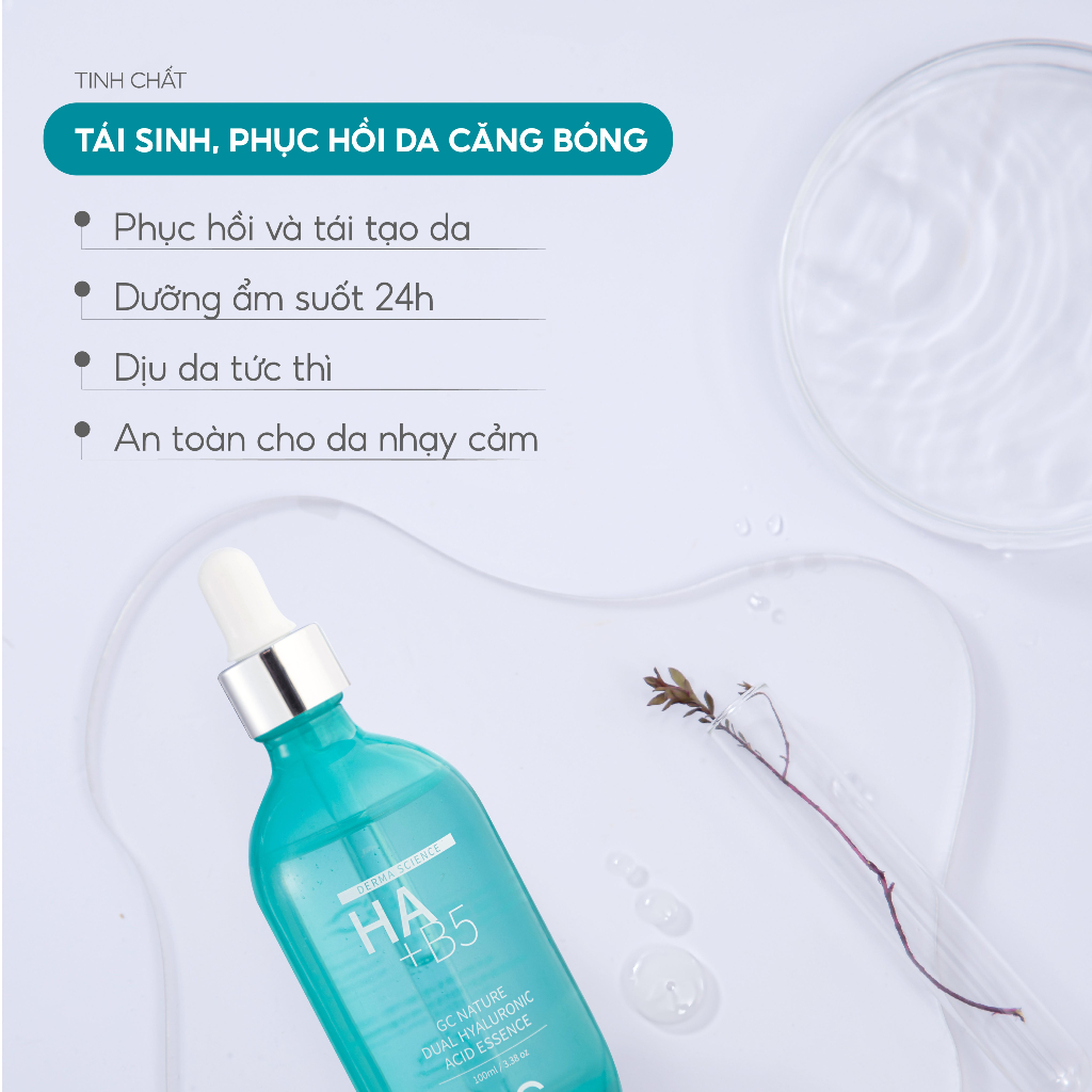 Serum HA + B5 Hồi Phục Và Dưỡng Da Căng Bóng GC Nature 100ml