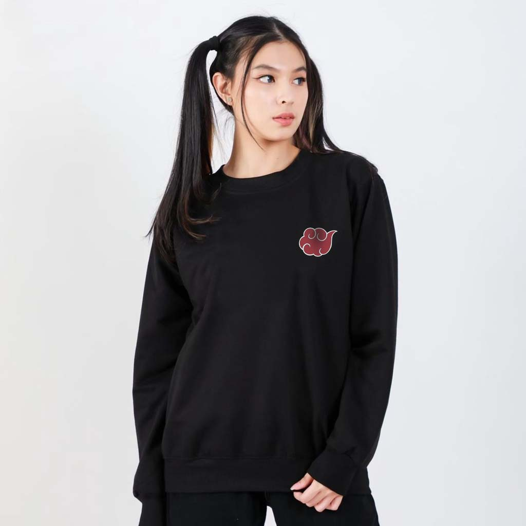 WIBU EMPIRE | Áo Sweater Form Rộng AKATSUKI  | Anime Naruto - Áo Sweater Nỉ Bông Form Rộn