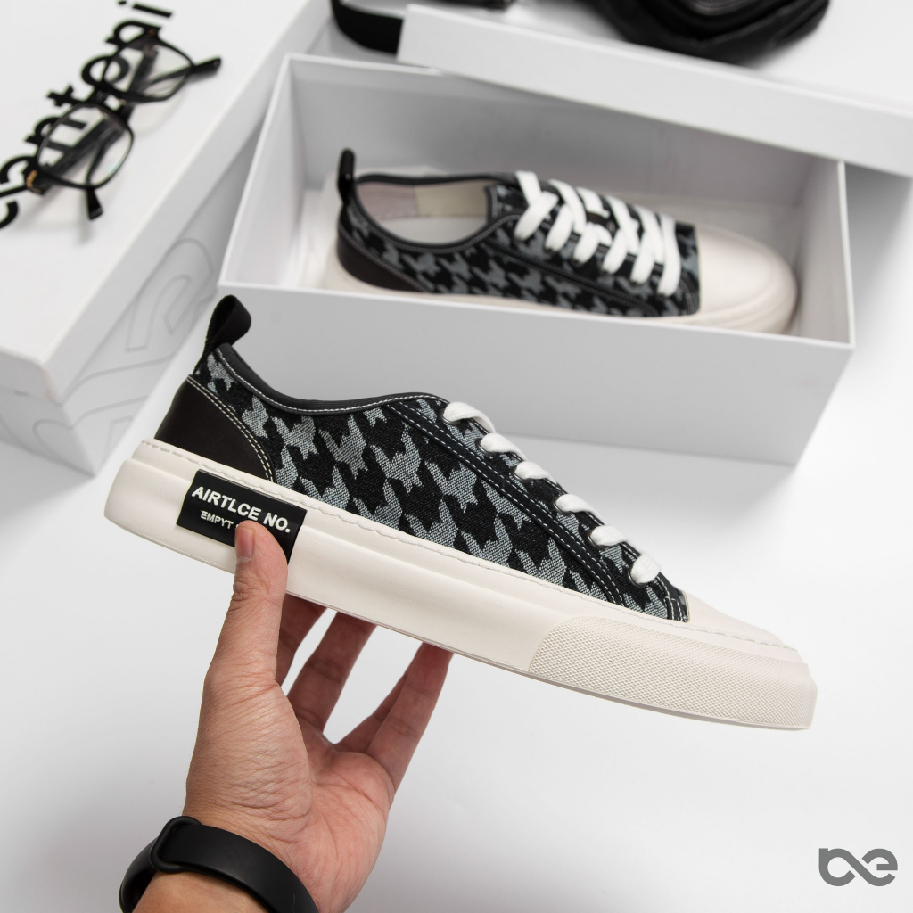 Giày sneaker thể thao nam Houndstooth Sneaker  phong cách ulzzang đi học đi chơi đều đẹp BENTONI