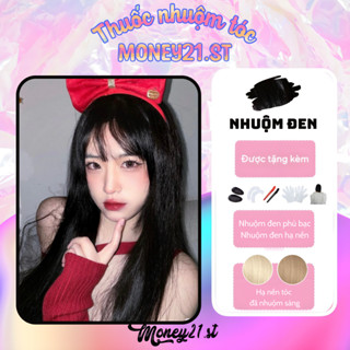 Thuốc nhuộm tóc màu ĐEN Phủ bạc, hạ nền tóc | Thuốc Nhuộm Tóc Money21.st