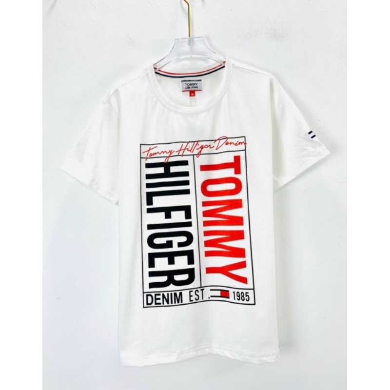 Áo thun unisex chất cotton mềm mát logo nổi bật thương hiệu t.o.m.m.y chuẩn hàng xuất xịn