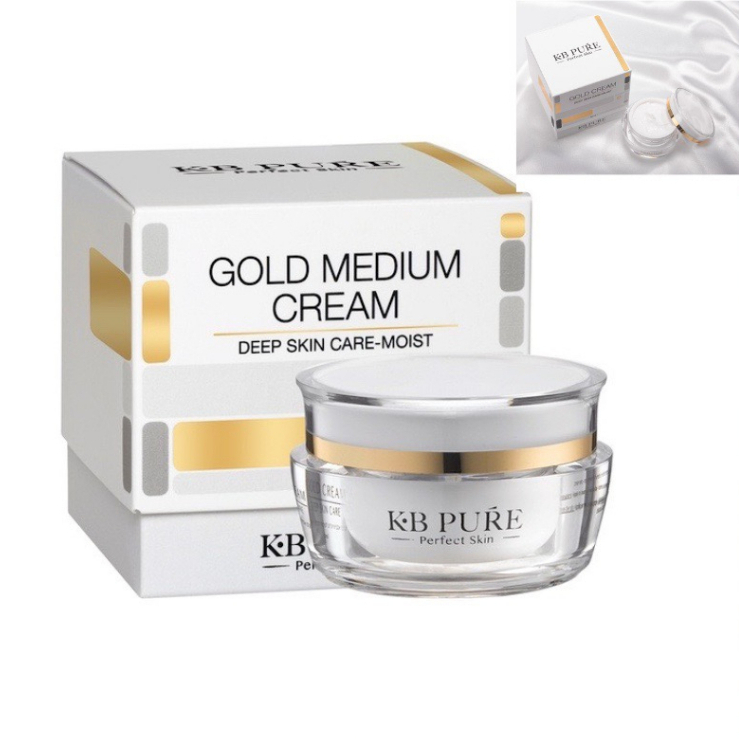 GOLD MEDIUM CREAM & GOLD CREAM KEM DƯỠNG VÀ KHÓA ẨM KB PURE