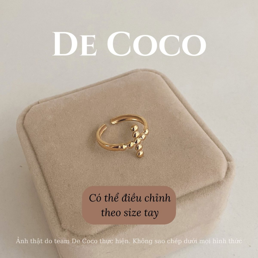 Nhẫn nữ De Coco Aven hình thánh giá