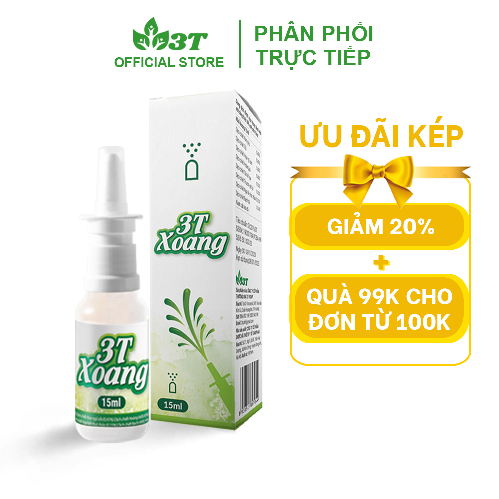 Xịt Mũi 3T Xoang Hỗ Trợ Xoang Cấp Và Mãn Tính (1