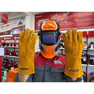 Mũ hàn điện tử js-e723a - jasic chính hãng chống tia uv, tự hấp thụ năng lượng mặt trời và ánh sáng hồ quang