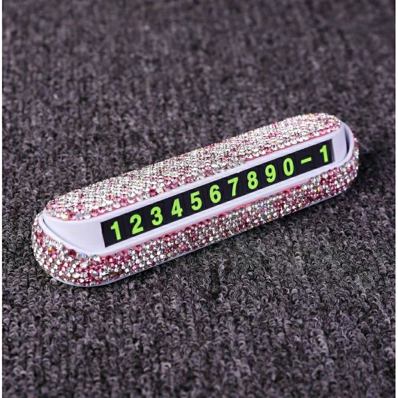 Combo bảng số điện thoại kết hợp cây bóng bay đính đá dễ thương