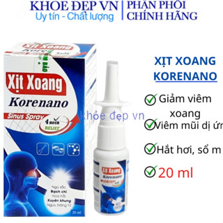 Xịt detox xoang nano thảo dược hoa ngũ sắc giảm viêm xoang viêm mũi dị ứng hắt hơi xổ mũi (20ml/lọ).