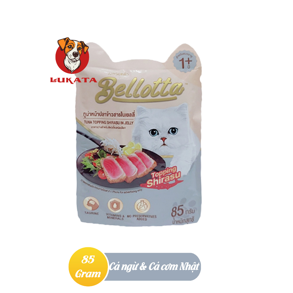 Pate Cho Mèo - Pate Bellotta Dạng Gói 85g Nhiều Vị _ LUKATA