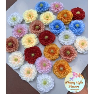 Đầu bông mẫu đơn tràm _ size 10cm_ đầu bông hoa giả