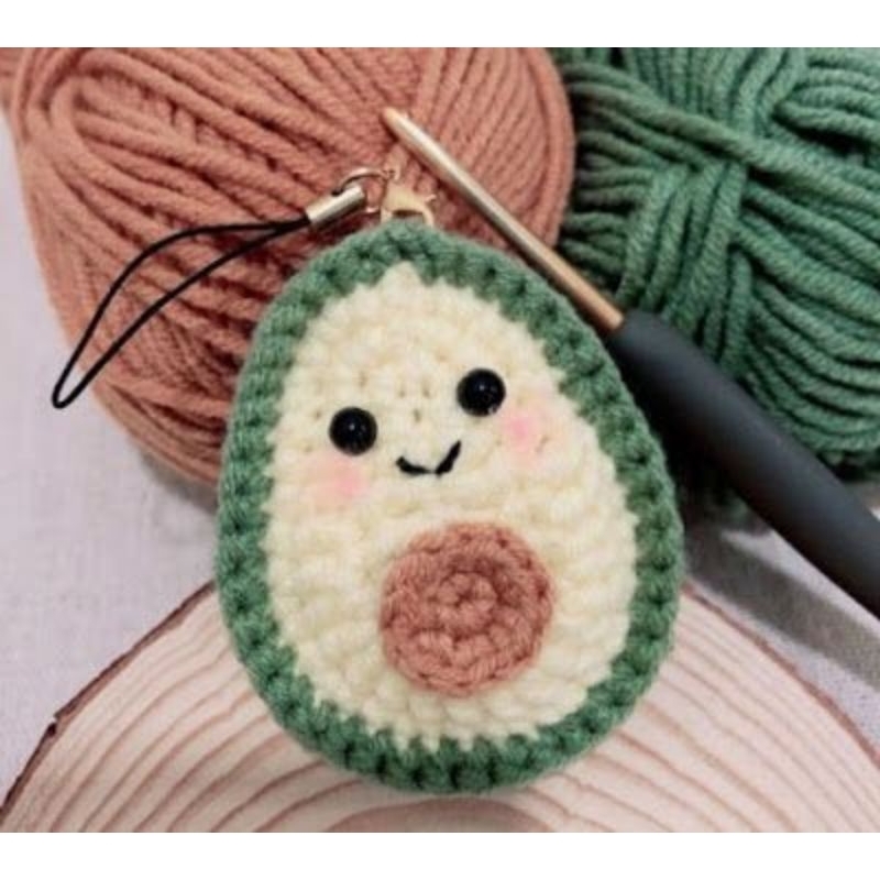 Móc Khóa Len Bé Bơ