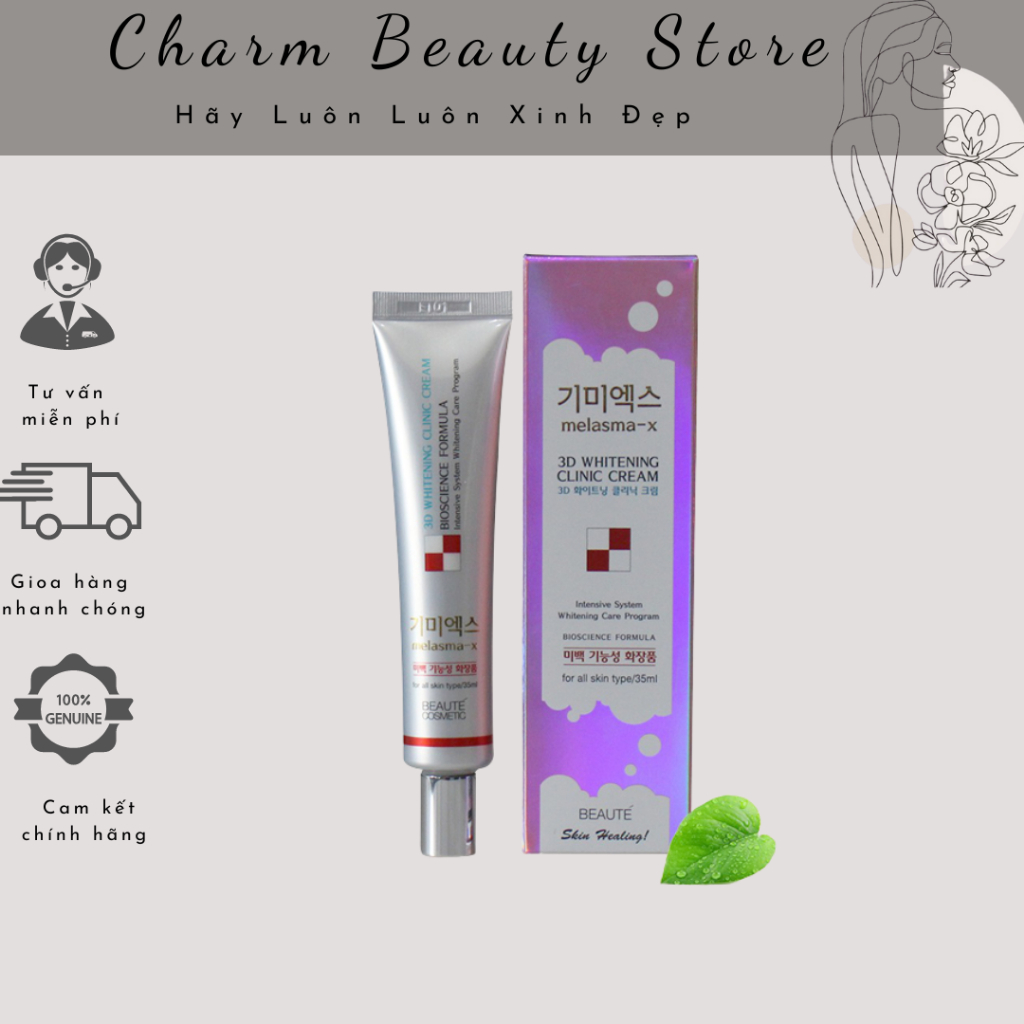 Kem dưỡng Melasma-X 3D Whitening Clinic Cream Giúp Làm Trắng Da Và Giảm Nám Tàn Nhang 40ml