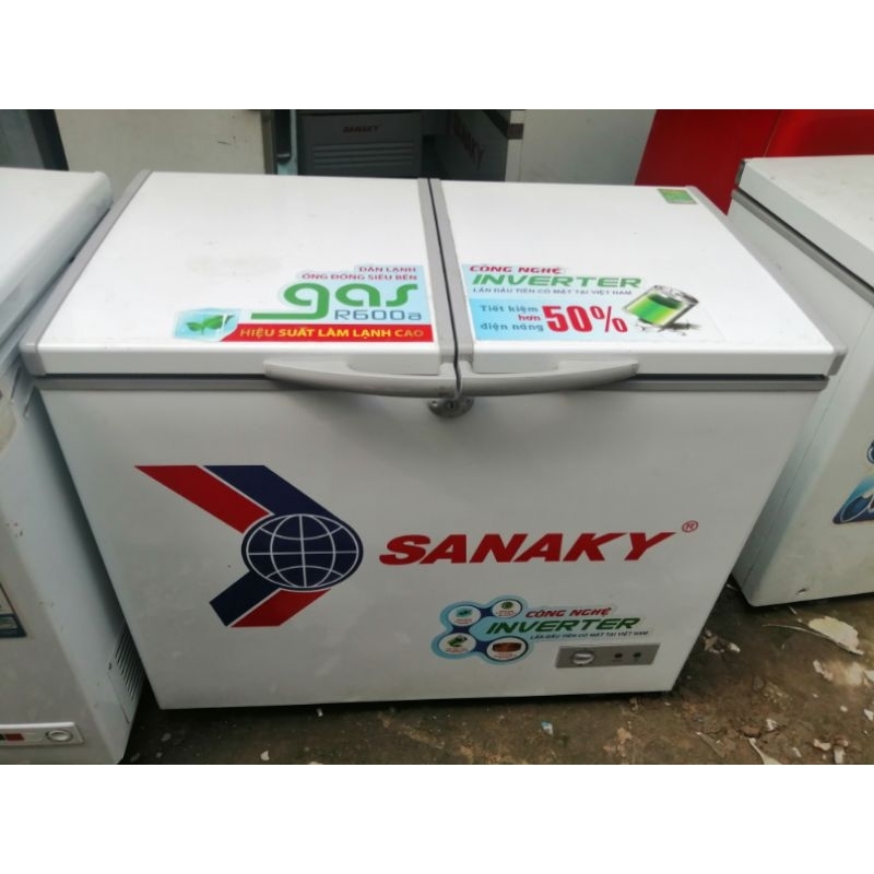 Thanh lý tủ đông suốt Sanaky 208l hoạt động tốt