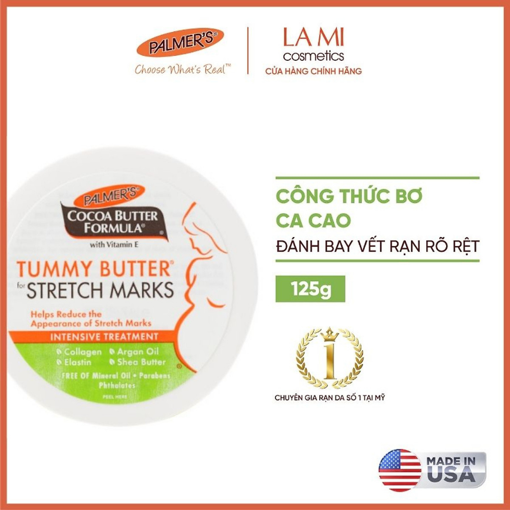 Bơ dưỡng ẩm rạn da cuối thai kỳ Palmer's 125g