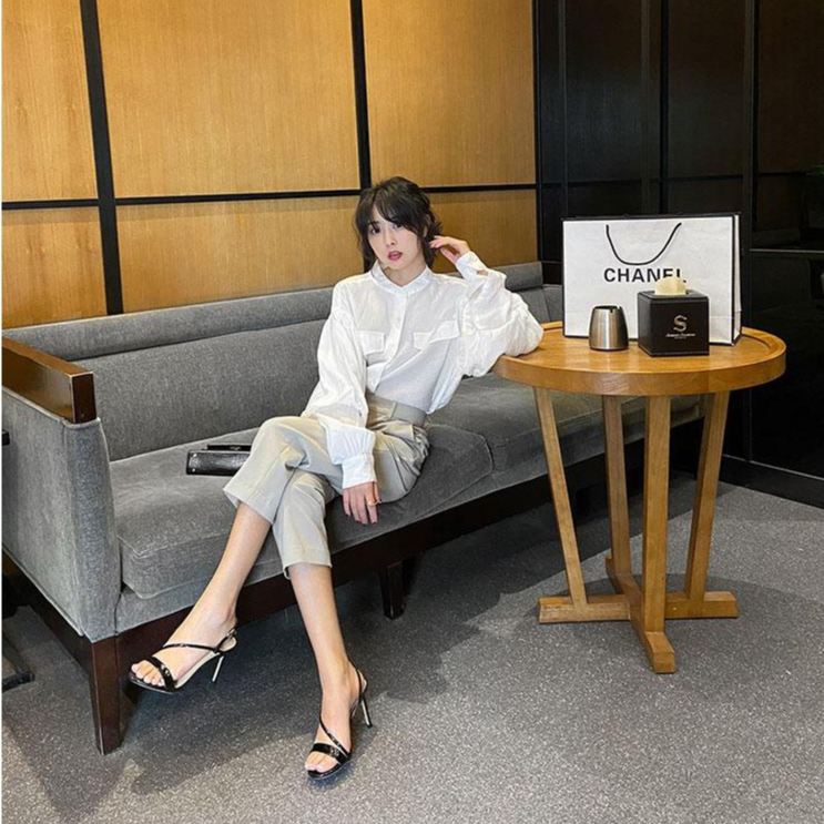 Sandal Gót Nhọn Cao 8cm Dáng Sexy TVS23