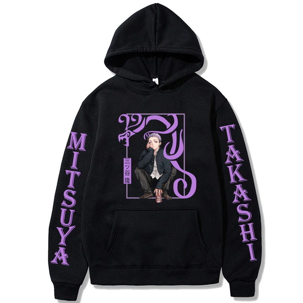 💥HOT💥 Áo Hoodie In Hình Anime Tokyo Revengers Manga Harajuku Mitsuya Takashi Thời Trang Đường Phố Cho Nam Và Nữ