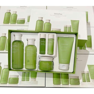 Bộ kem dưỡng trắng da set innisfree trà xanh 6 món hàn quốc chính hãng