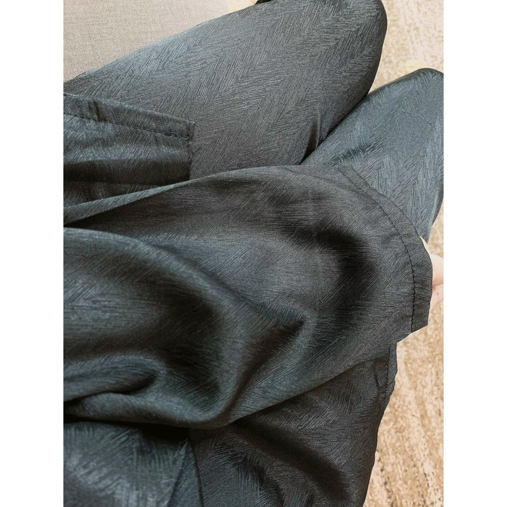 Đồ ngủ nữ, bộ mac nhà bộ pijama chât liệu lụa xước thiết kế sang chảnh mềm mịn free size duoi  60kg