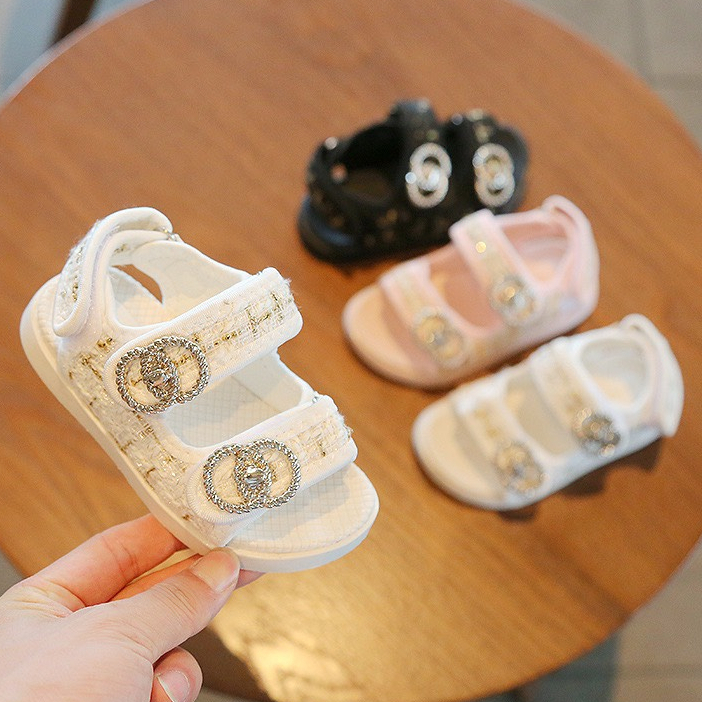 Dép sandal cho bé trai bé gái quai ngang dạng dán đế mềm chống trơn phong cách thời trang ( TT206 )
